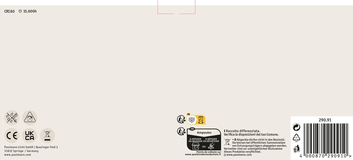 Produktbild Paulmann Allgebrauchslampe 5er Set (E27, 7 W, 806 lm, 1 x, E)