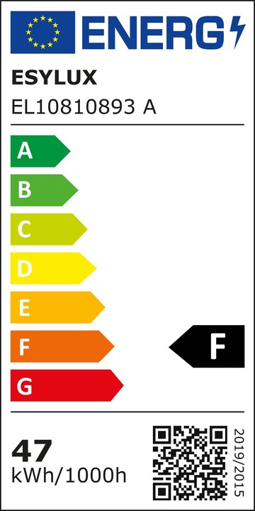Energie-Label Esylux LED-Strahler (5000 lm, IP65)
