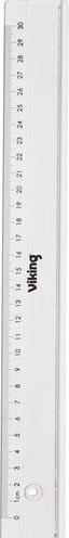 Office Depot Ruler plastic 300 mm crystal clear (30 cm, Plastic)