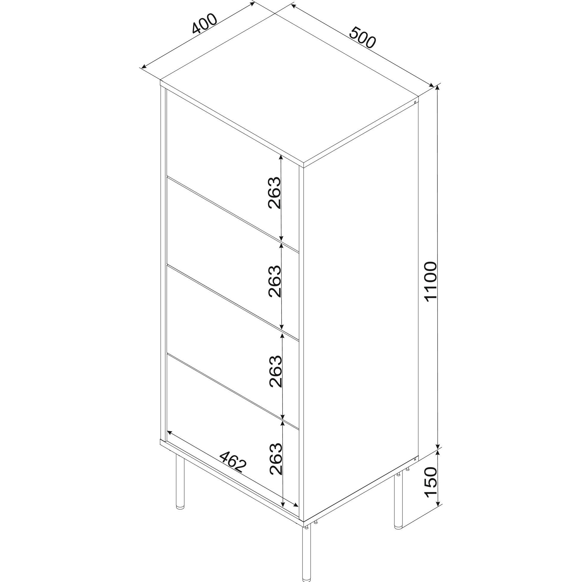 Thumbnail - Halmar, Kommode + Sideboard, Tresse (125 x 50 x 40 cm)