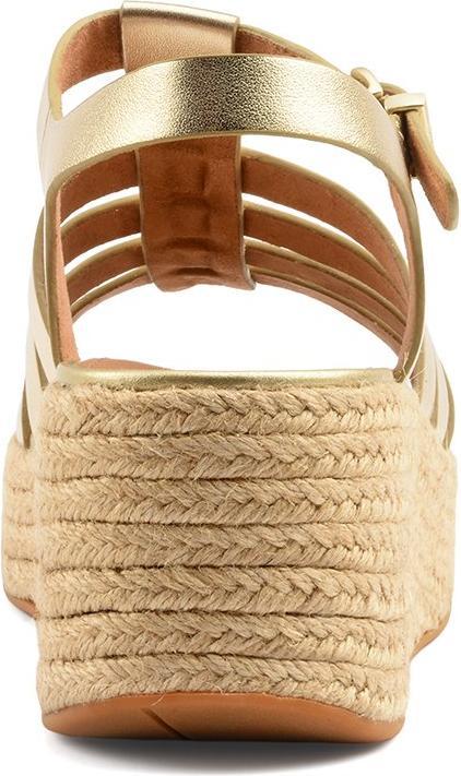 Actual product image Fitflop Platfforms Espadr. Leather Fisherman Wedge Sandals (38)