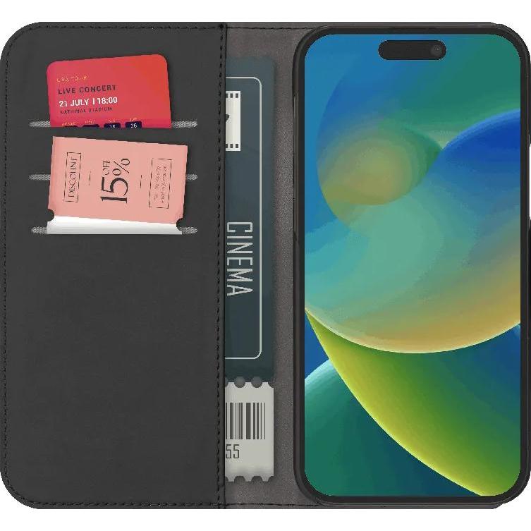 Thumbnail - Puro Wallet Case (Apple iPhone 15), Smartphone Hülle, Schwarz