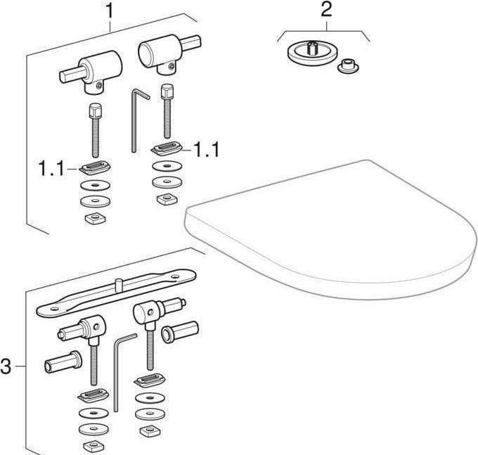 Image du produit Geberit Siège de WC JOLY m De abn Charnière:ES m Absenkauto blanc