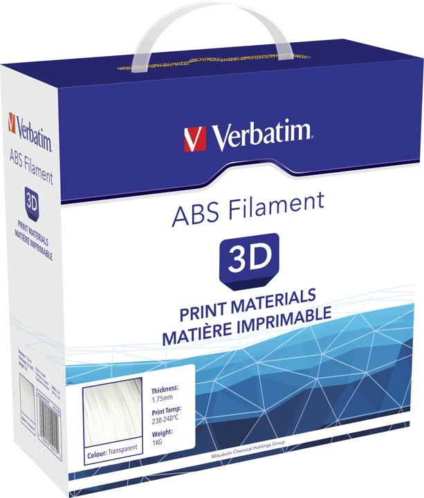 Immagine prodotto Verbatim Filamento (ABS, 1.75 mm, 1000 g, Trasparente)