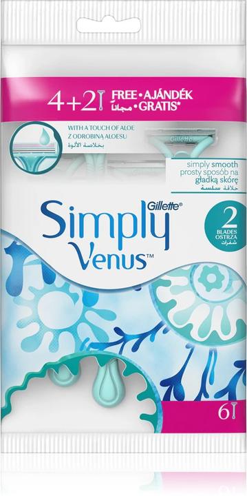 Actual product image Dior RAZORS VENUS SIMPLY2 4+2UNITS