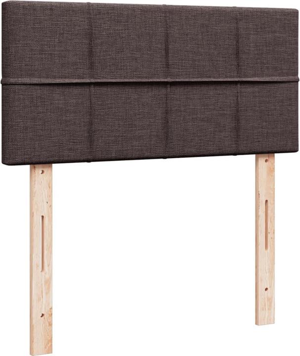 Produktbild VidaXL Boxspringbett Polsterbett Bett mit Matratze Dunkelbraun 80x200cm Stoff (80 x 200 cm)