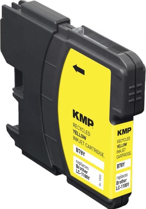 Immagine prodotto KMP B78Y Cartuccia di inchiostro giallo compatibile con Brother LC-1100 Y (Y)