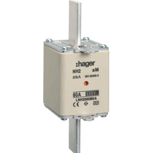Hager, Sicherung, LNH2080M6A (NH-DIN Sicherung, 80 A, Träge)