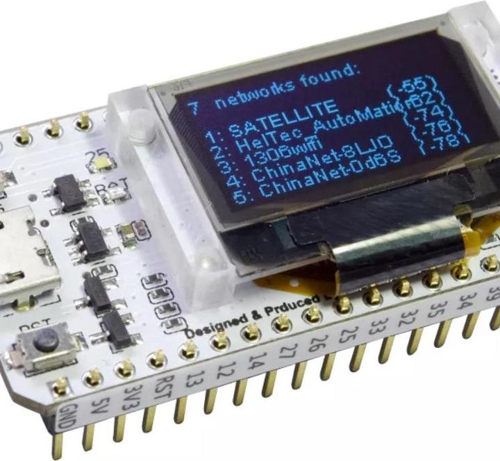 Actual product image Heltec Automation ESP32 New WiFi Kit 32 with 32Mbit Flash