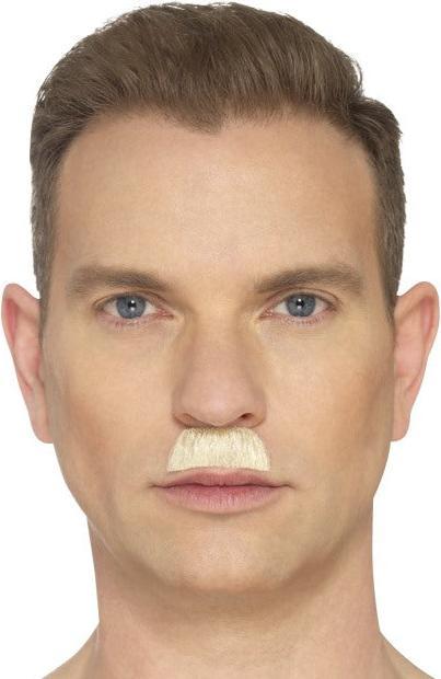 Actual product image Smiffys Toothbrush moustache, blond, hand-knotted