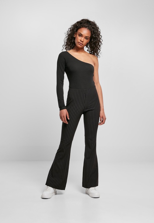 Actual product image Urban Classics Ladies Flared Pin Stripe Pants (5XL)