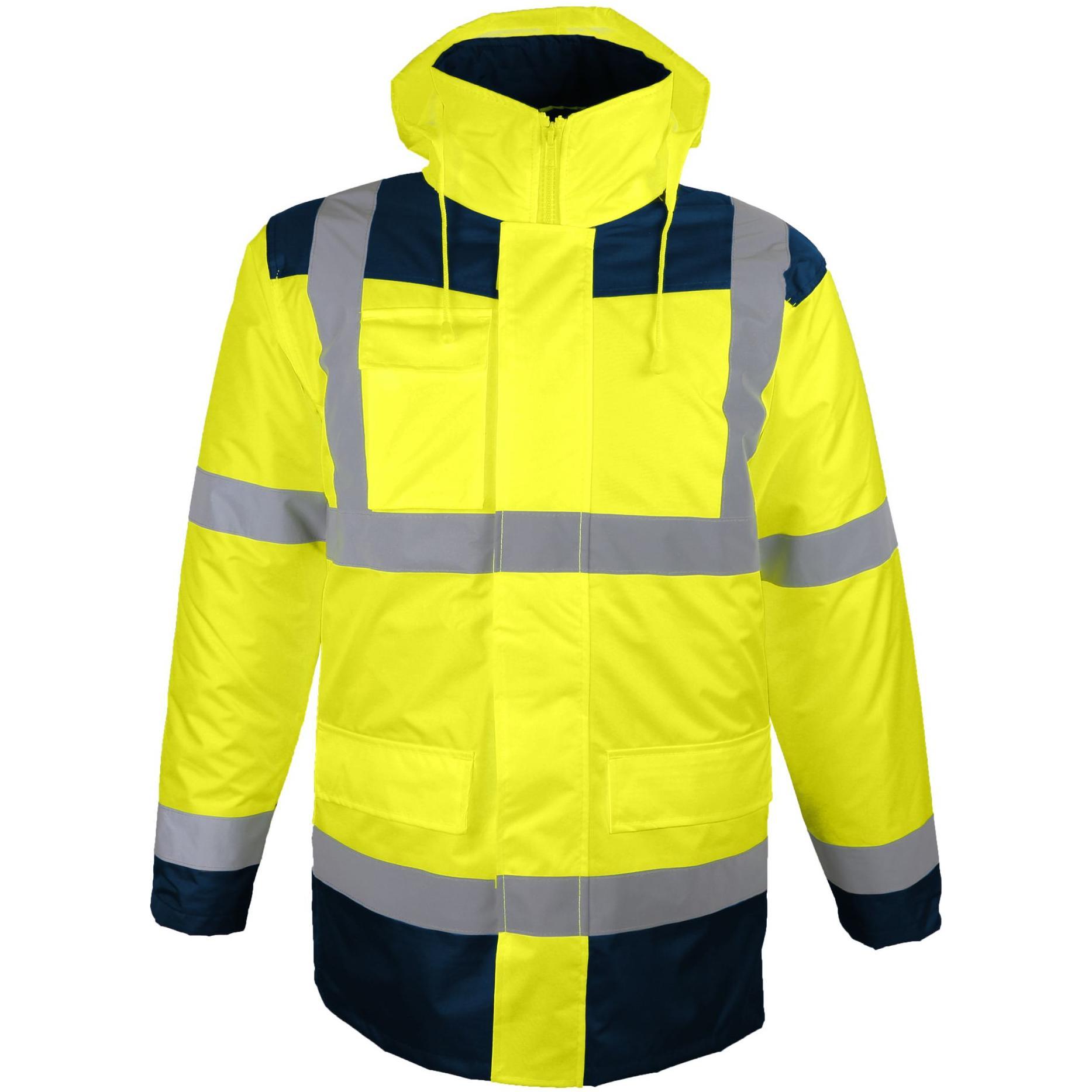 Singer Safety, Arbeitsjacke, 4 in 1 Warnschutz Parka (M)