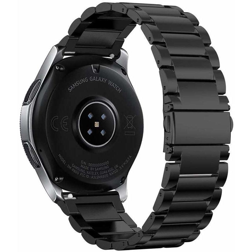 Thumbnail - Strap-it Stahlarmband (Edelstahl, Xiaomi Mi Watch), Uhrenarmband, Schwarz