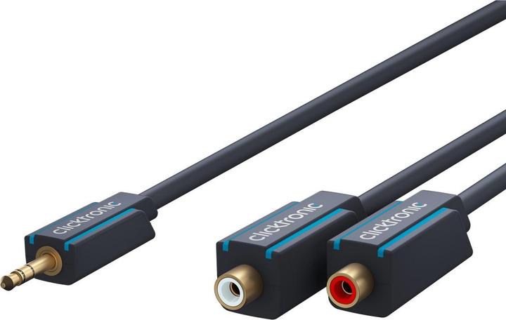 Actual product image Goobay MP3 Y-Adapter (0.10 m, Cinch, 3.5mm jack (AUX))