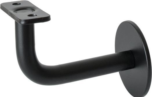 Kws Leuningsteunen+AMMAvA-tzen 4570 / 4571 (Staal diepzwart RAL 9005 mat gepoedercoat)