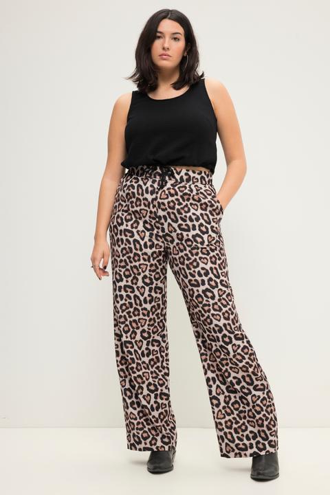 Produktbild Studio Untold Hose, Wide Legs, HighWaist, Leoprint (54)