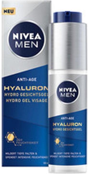 NIVEA MEN Anti-Age Hyaluron Hydro Gesichtsgel (50 ml, Face gel)