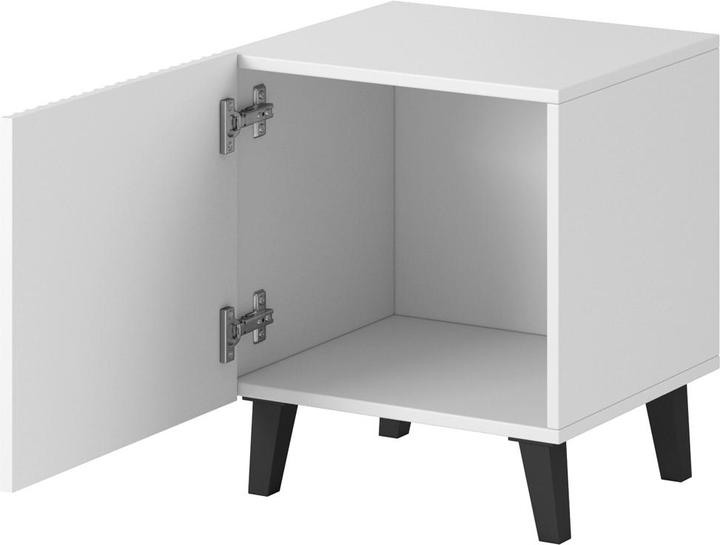 Actual product image Cama PAFOS bedside cabinet 2pcs. 45x40xH.51 white matt (45 x 40 x 51 cm)