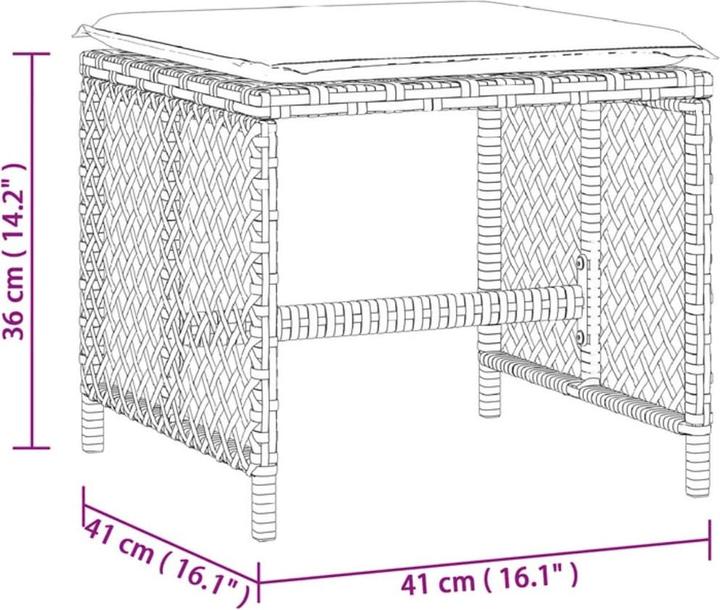 Produktbild vidaXL Gartenhocker