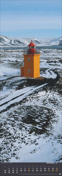 Produktbild Jean Guichard: Leuchttürme Vertical Kalender 2026 (24,5 x 69 cm)
