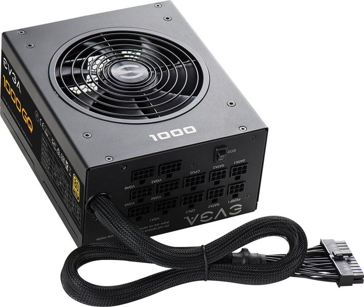 Actual product image EVGA Power supply 1000 GQ 1000 W, 80 PLUS Gold, fully modular (1000 W)
