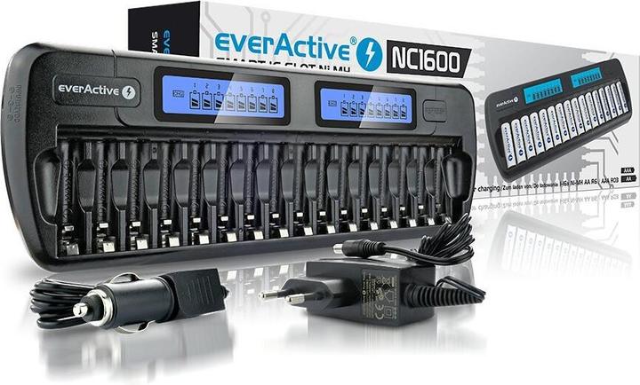 Produktbild Everactive Charger NC-1600 (No data) (1 Stk., AAA, AA, 1100 mAh, Ladegerät ohne Akku)