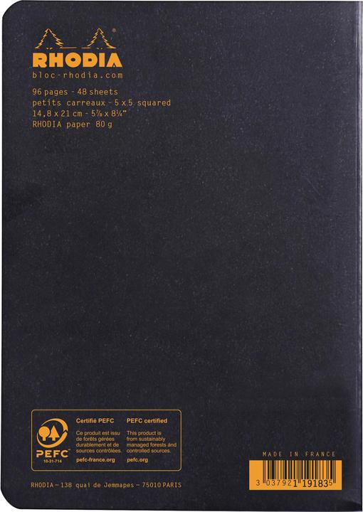 Immagine prodotto Rhodia Classico (A5, Quadretti, Copertina rigida)