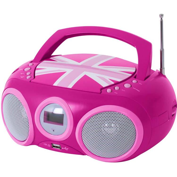 Thumbnail - Bigben CD32 (UKW, MW), Radio, Rosa, Weiss