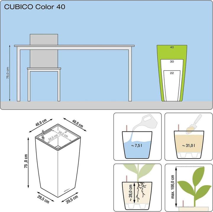 Produktbild Lechuza Cubico (39.50 cm)