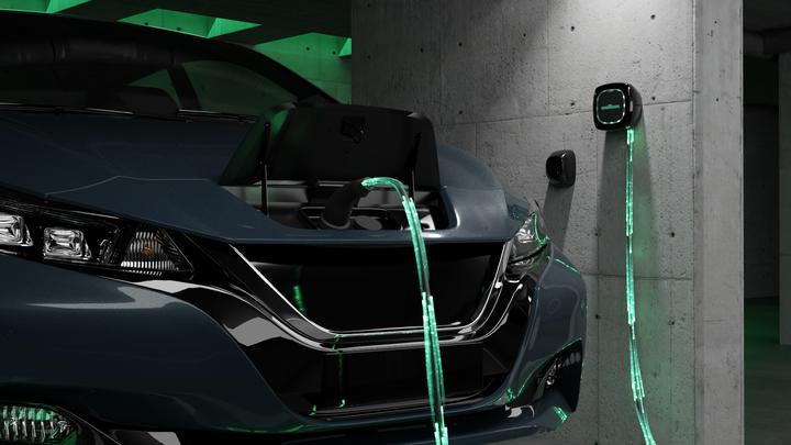 Actual product image Wallbox Pulsar Plus 7,4 kW - EV Laadstation Zwart type 1, vaste laadkabel (Type 1, 7.40 kW, 32 A)