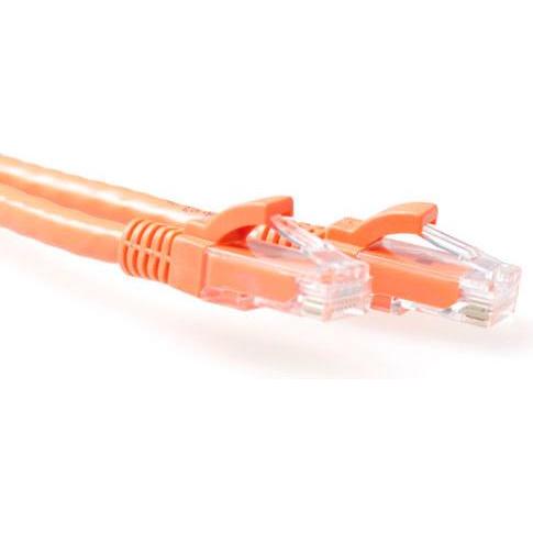 ACT Orange 1.5 meter U/UTP CAT6A patch cable snagless with RJ45 connectors (U/UTP, CAT6a, 1.50 m), Netzwerkkabel