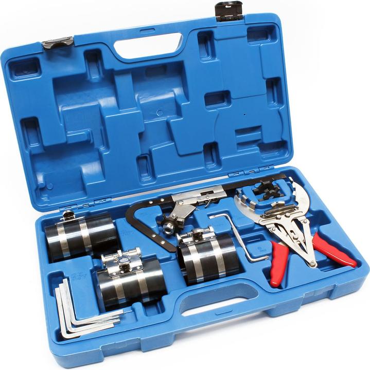 Produktbild Wiltec Kolbenringzange Kofferset Kolbenringspannband Kolbennutreiniger Kolben (470 mm)