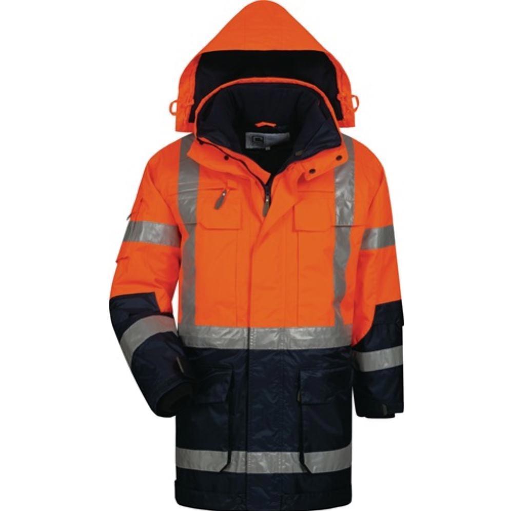 Elysee, Arbeitsjacke, Warnschutzparka Wallace Grösse M orange/marine (M)