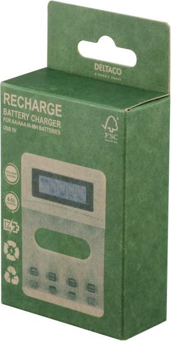 Produktbild Deltaco batterioplader (1 Stk., Ladegerät ohne Akku)