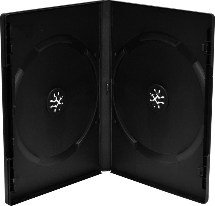 Actual product image MediaRange DVD Empty Sleeves, Black, Pack of 5 for 2 discs