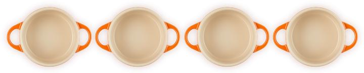 Actual product image Le Creuset Mini-Cocotte set of 4 "oven red" 0.2 litre (10 cm, Casserole + Stewpot, Ceramic)