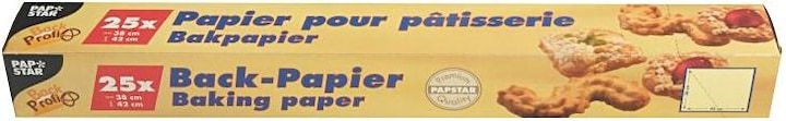 Produktbild Papstar 14201 Backpapier 25 Blätter 220 °C (42 x 38 cm)