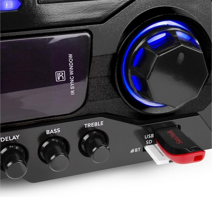 Immagine prodotto Karaoke Amplificatore - Fenton AV460 - Bluetooth e 2 microfooningangen con effetto eco e delay - 500W (Fase finale)