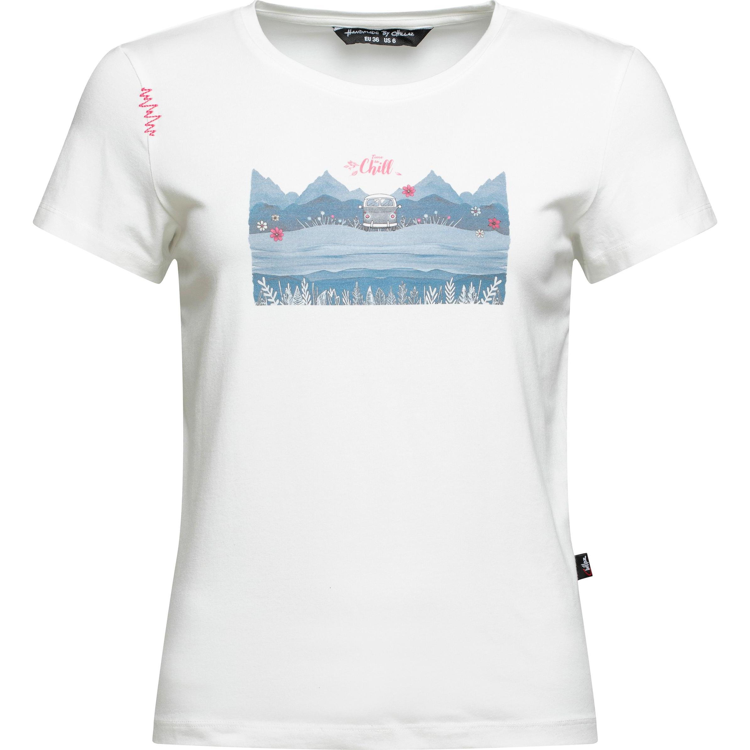 Chillaz, Damen, Shirt, Women's Iseo Time To Chill T-Shirt, Weiss, (40)