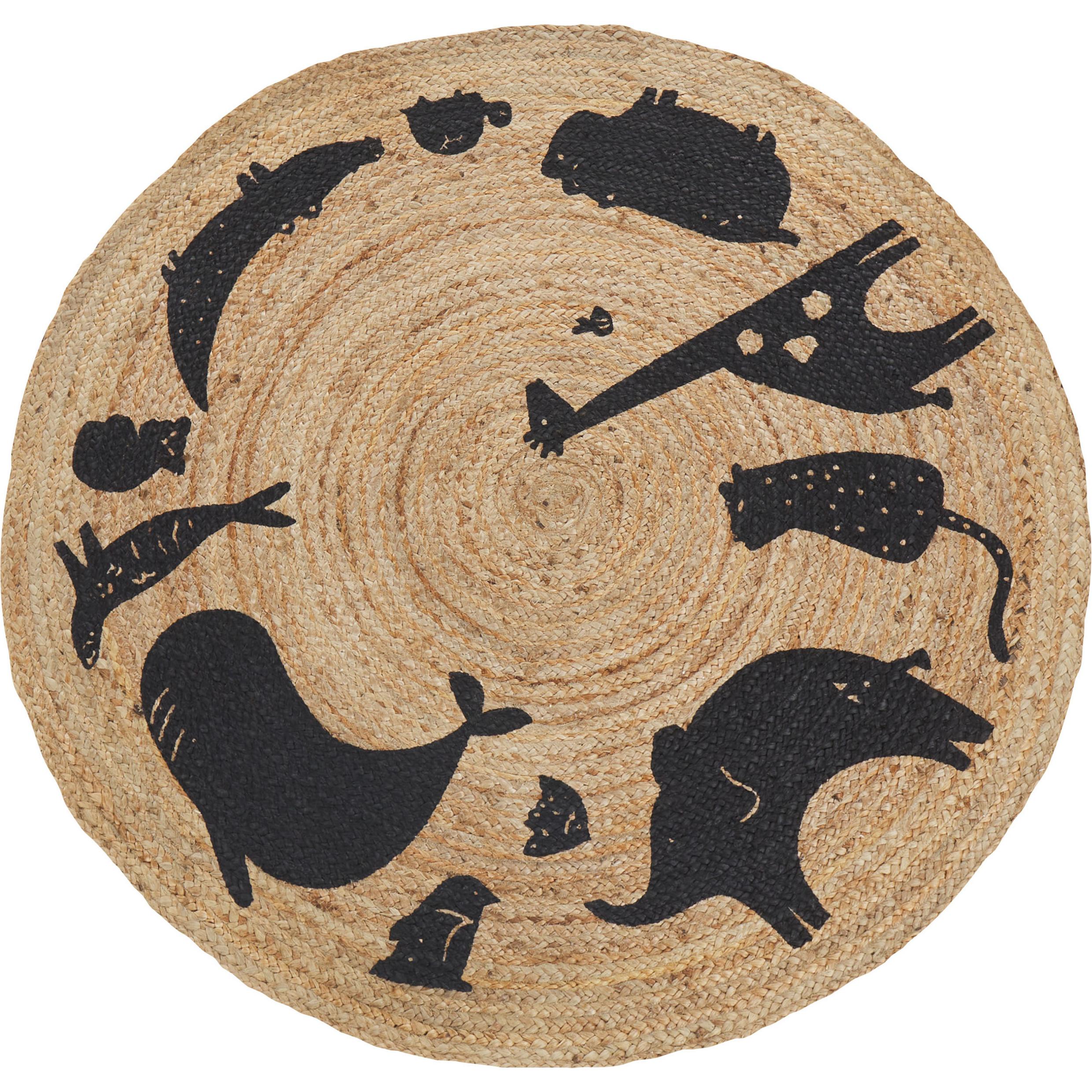 Beliani, Kinderteppich, Earth (Ø 120 cm)