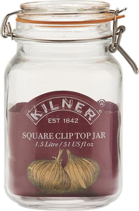 Productafbeelding Kilner Vierkante pot met zwenkstop, 1,5 liter (1.50 l)