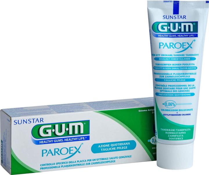 Produktbild GUM SUNSTAR PAROEX Zahnpasta 0.06 % chlorhexidine (75 ml)