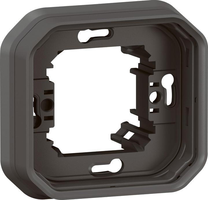 Actual product image Legrand PLEXO New damp-proof flush-mounted support frame, support ring, single anthracite 069606L