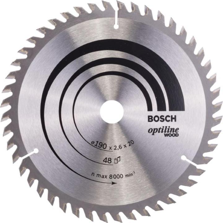 Produktbild Bosch Professional Zubehör PRO Wood Kreissägeblatt, 190 x 2.6 x 20 mm