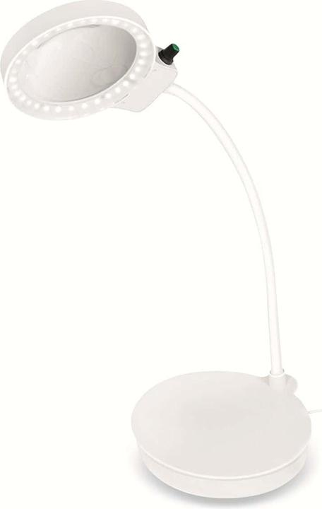 Productafbeelding LogiLink LED loeplamp, met 2 lenzen, wit, dimbaar (400 lm)