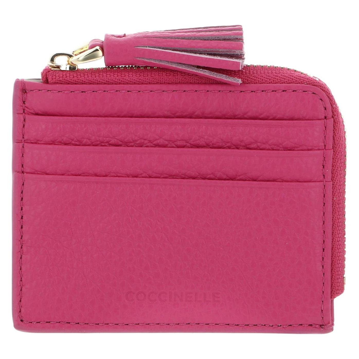 Coccinelle, Damen, Portemonnaie, Tassel Credit Card Holder, Violett