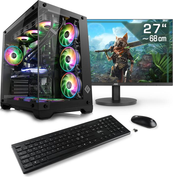 Image du produit CSL Gaming PC M12000H, QWERTZ Layout (CH) (2000 Go, 32 Go, Intel Core Ultra 7 265KF, GeForce RTX 5070 Ti)