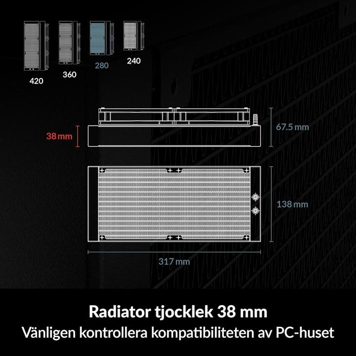 Actual product image Arctic Liquid Freezer III 280 A-RGB