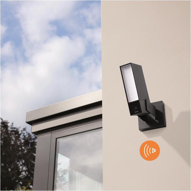Actual product image Legrand NETATMO NOC-S-PRO outdoor camera with smartphone connection and integrated alarm siren