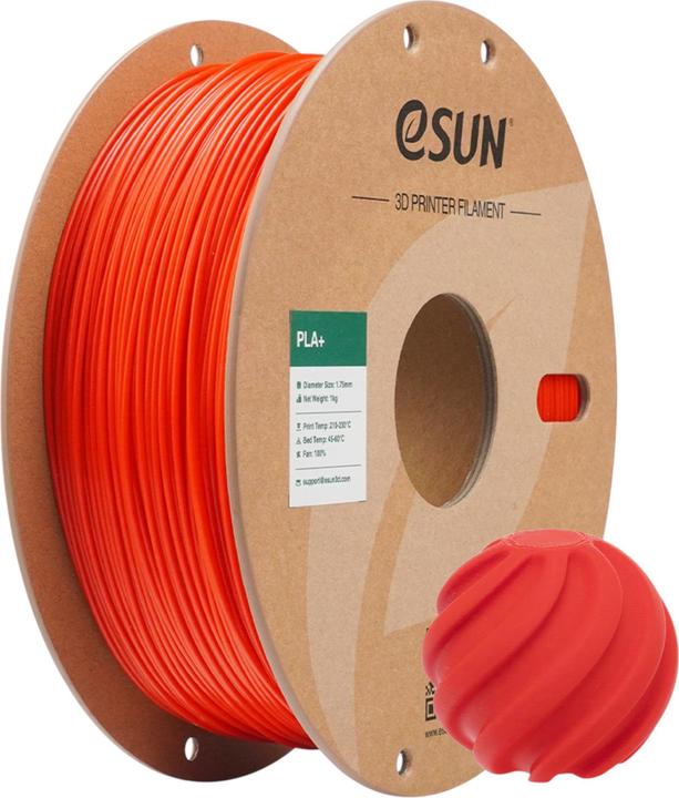 Produktbild eSUN PLA+ RGB Rot Filament 1.75mm 1Kg (PLA+, 1.75 mm, 1000 g)